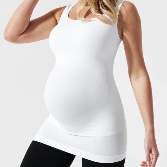 BLANQI Everyday Maternity Support White Tanktop Sz L - Picture 1 of 7